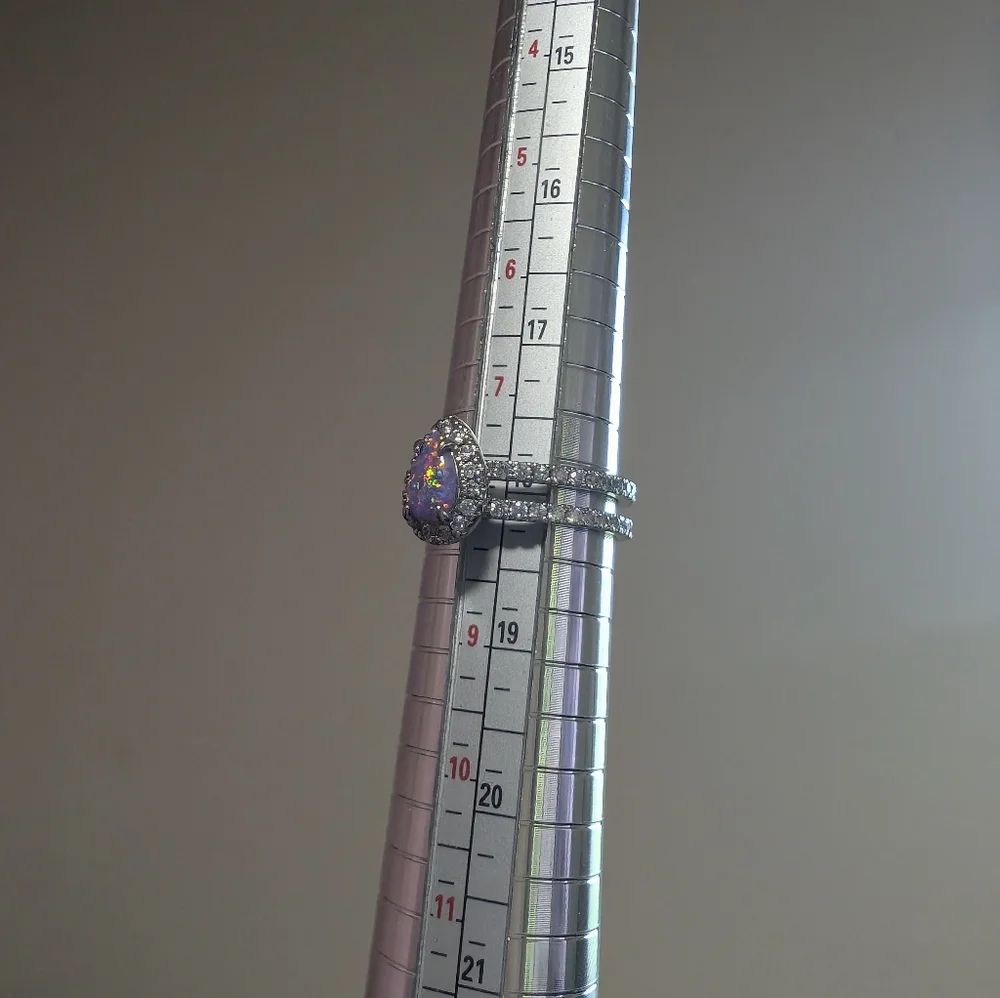 Bomb Party Fire Opal Ring - Picture 6 of 7